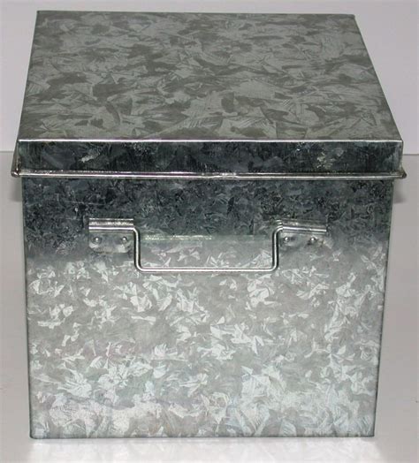 galvanized metal storage box|galvanized storage box with lid.